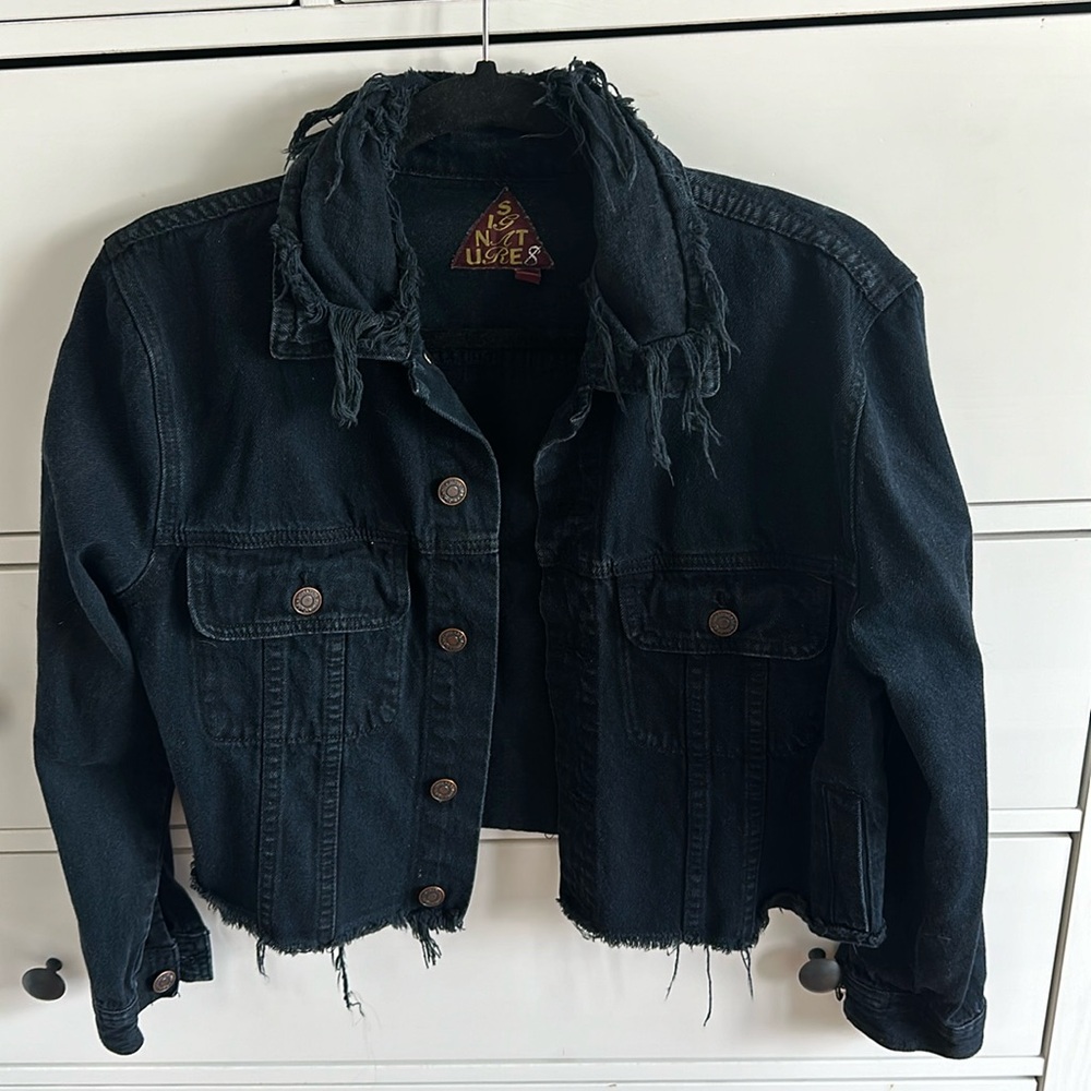 Signature 8 Distressed Denim Jacket